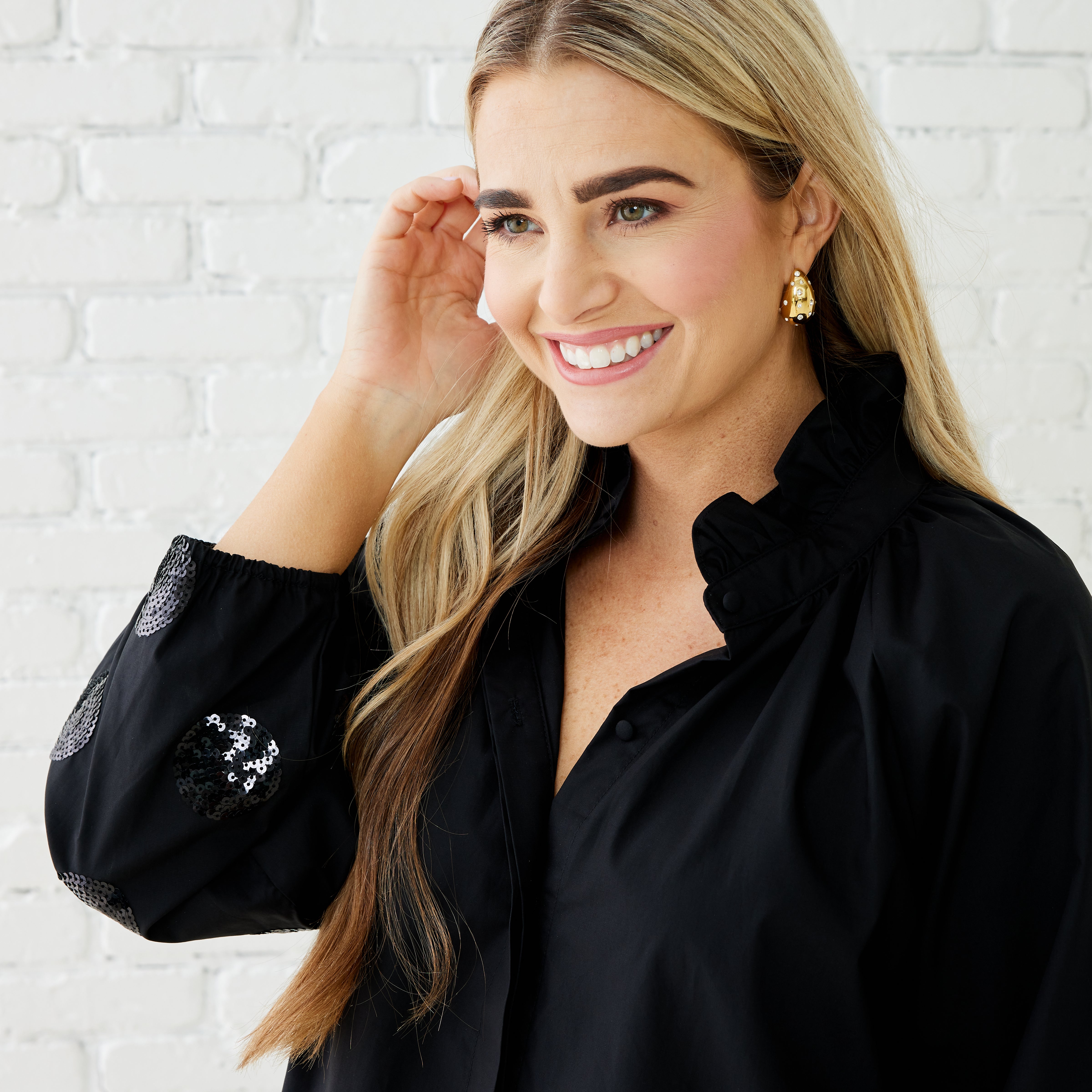 Celia Dress - Black Sparkle