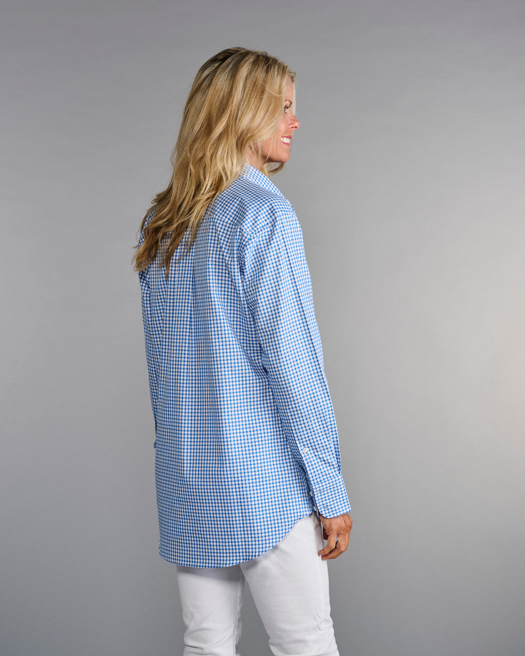 The His and Hers Original Shirt- Nantucket Blue Check Pinpoint