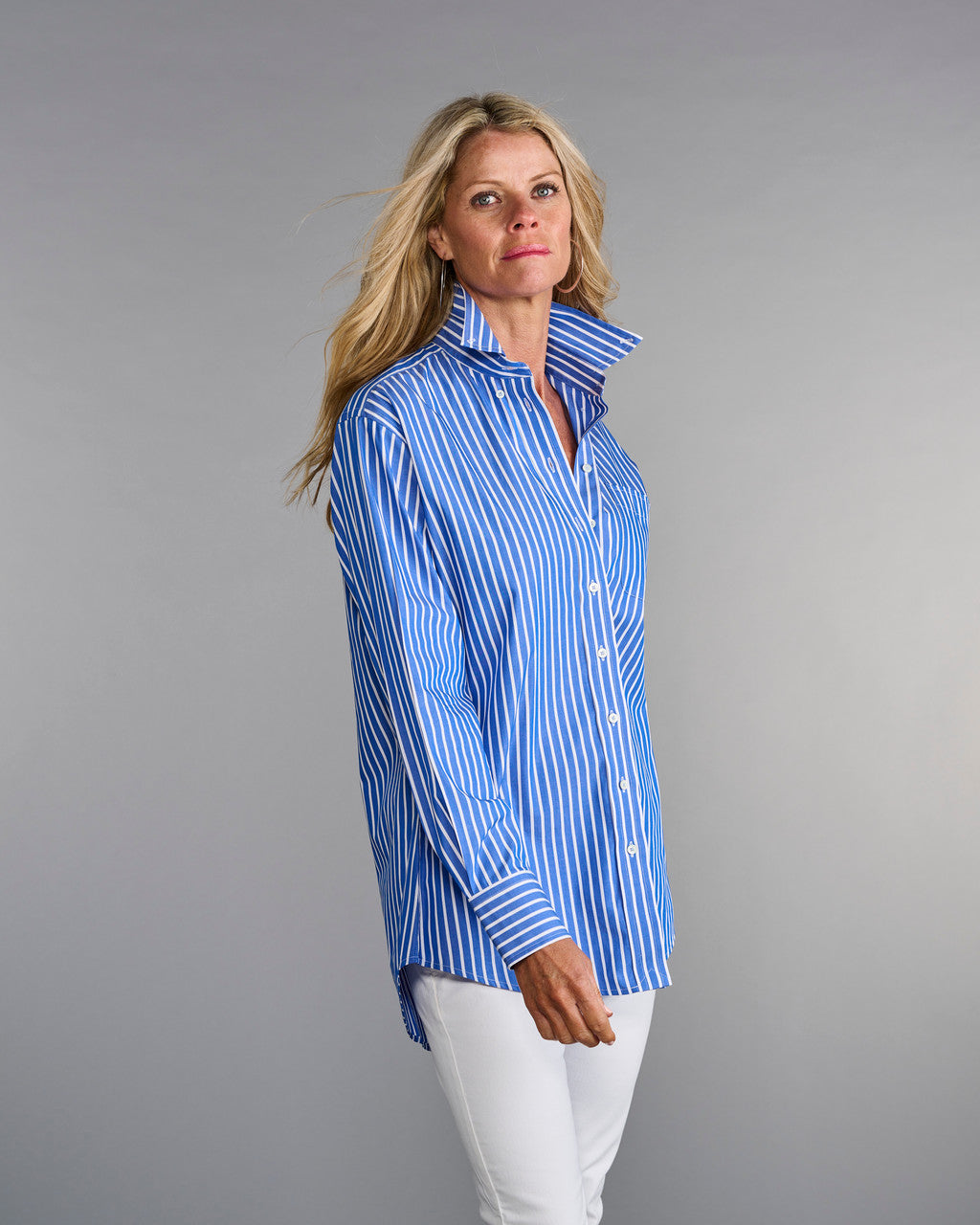 The His and Hers Shirt- Breton Blue Stripe