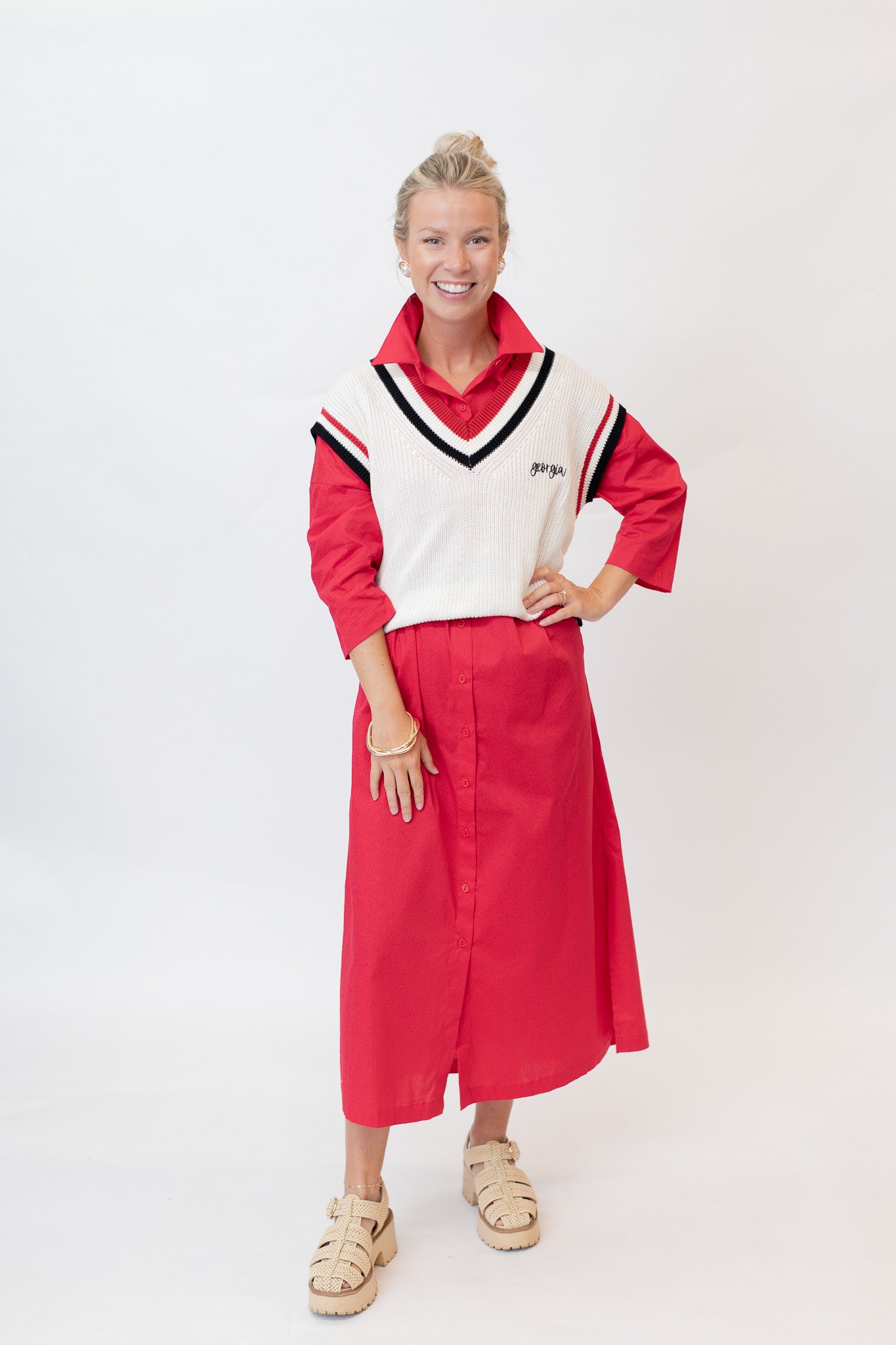 The Chastain Maxi - Red