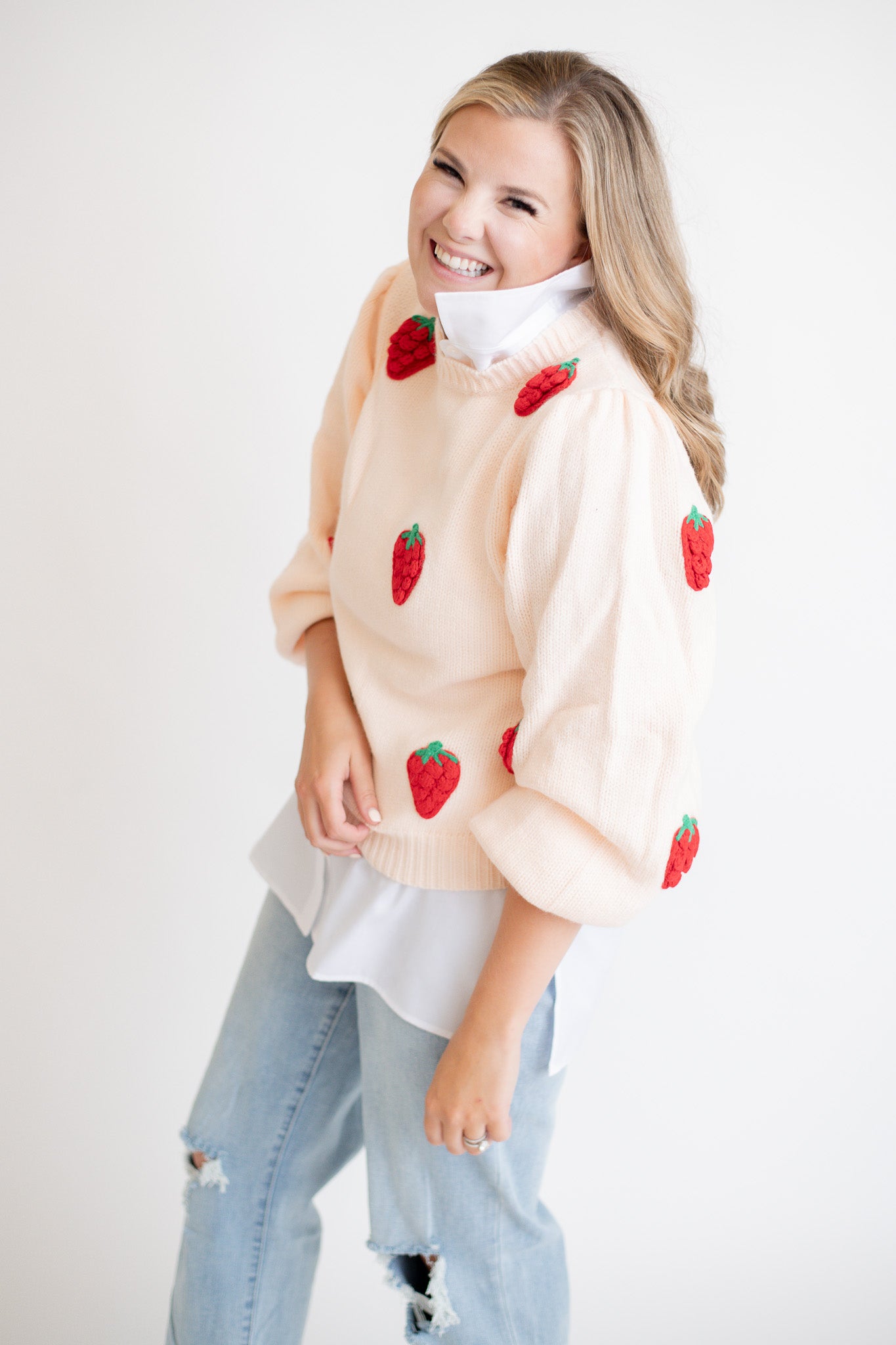 The Strawberry Fields Sweater - Pink