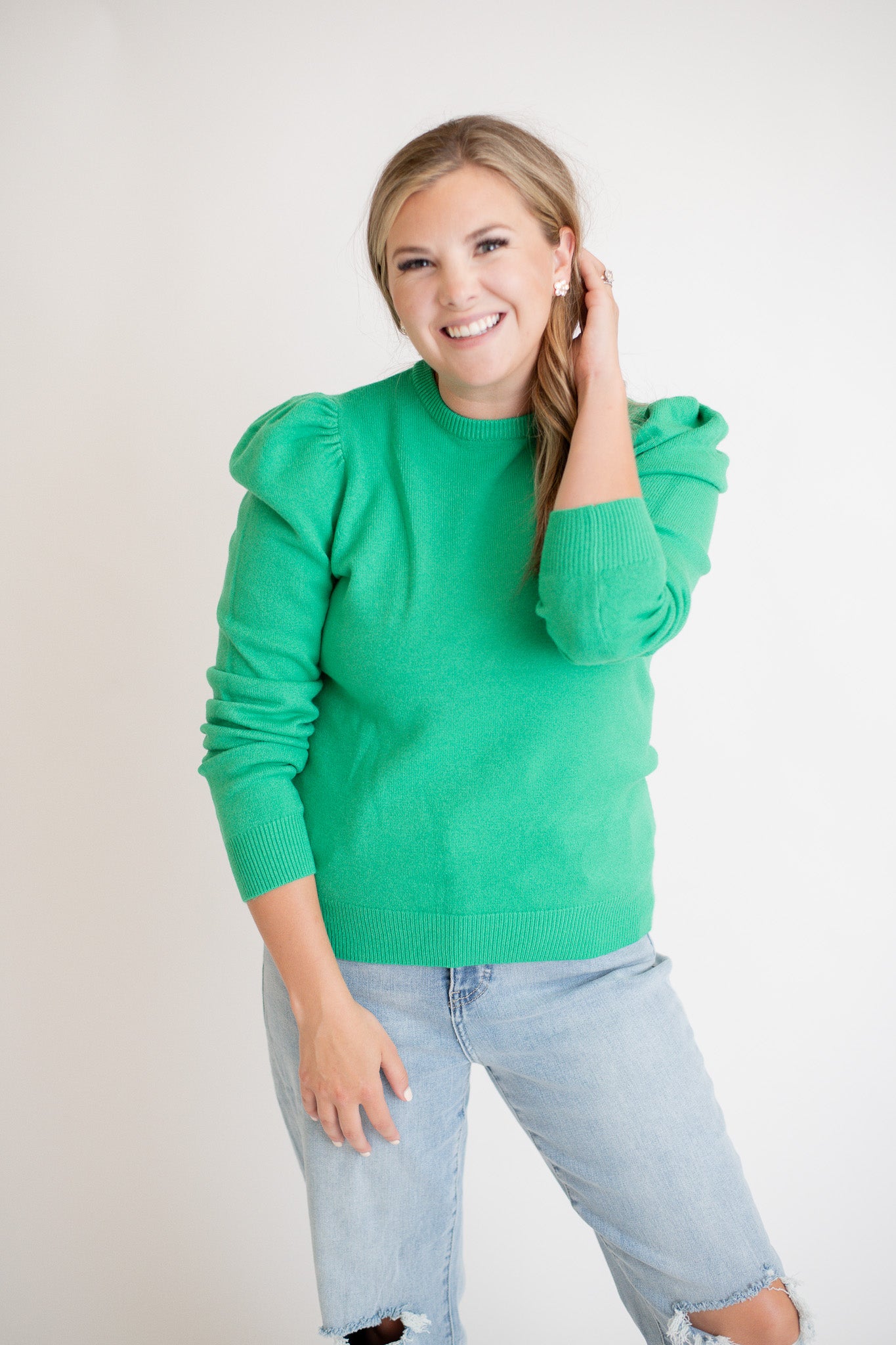 The Everywhere Sweater - Electric Green