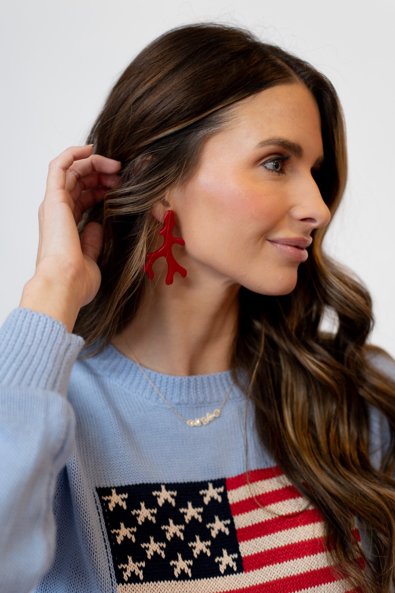 Small Acrylic Coral Earrings - Three Colors