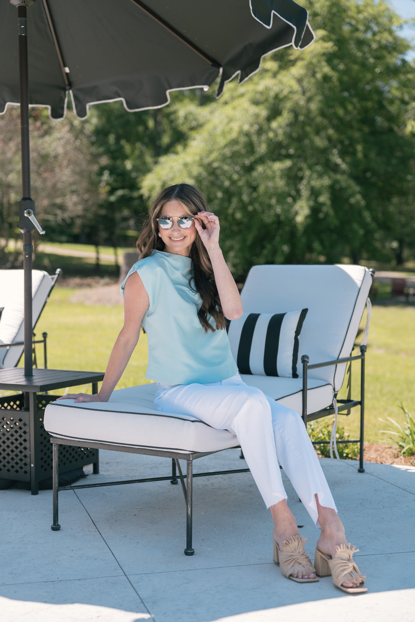 Sadie Top - Aqua