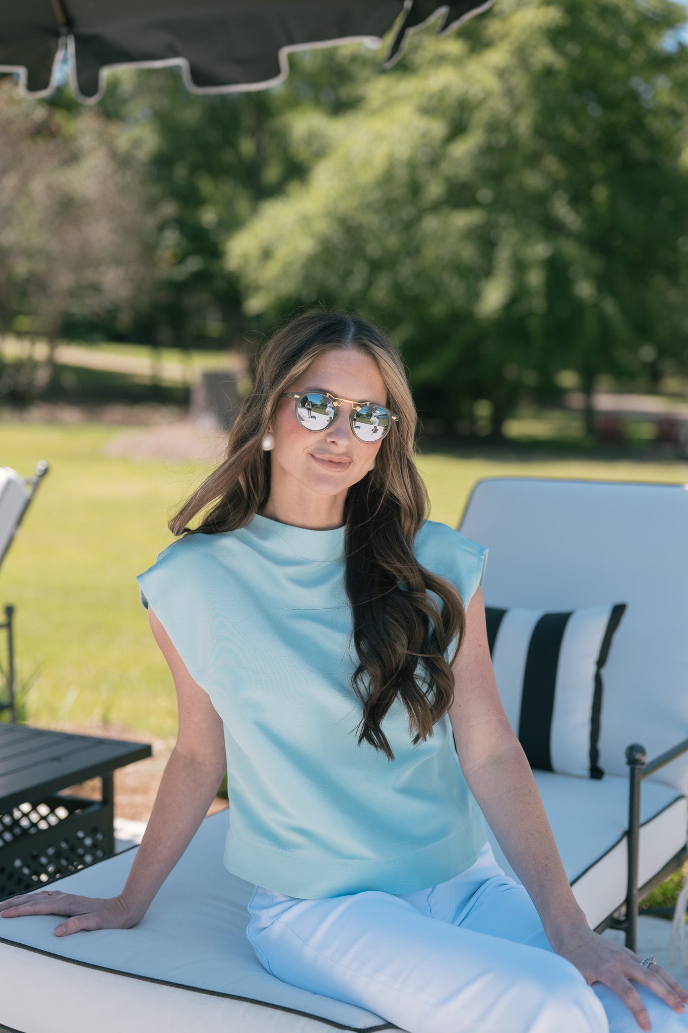 Sadie Top - Aqua