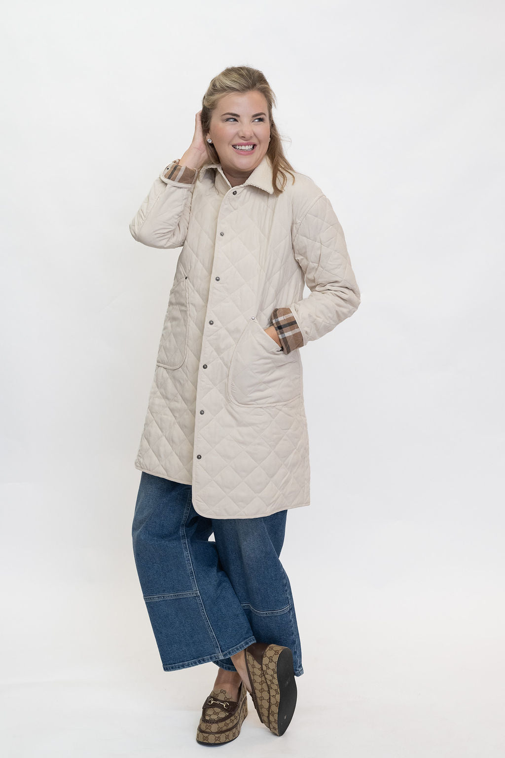 Quincy Quilted Long Jacket - Two Colors