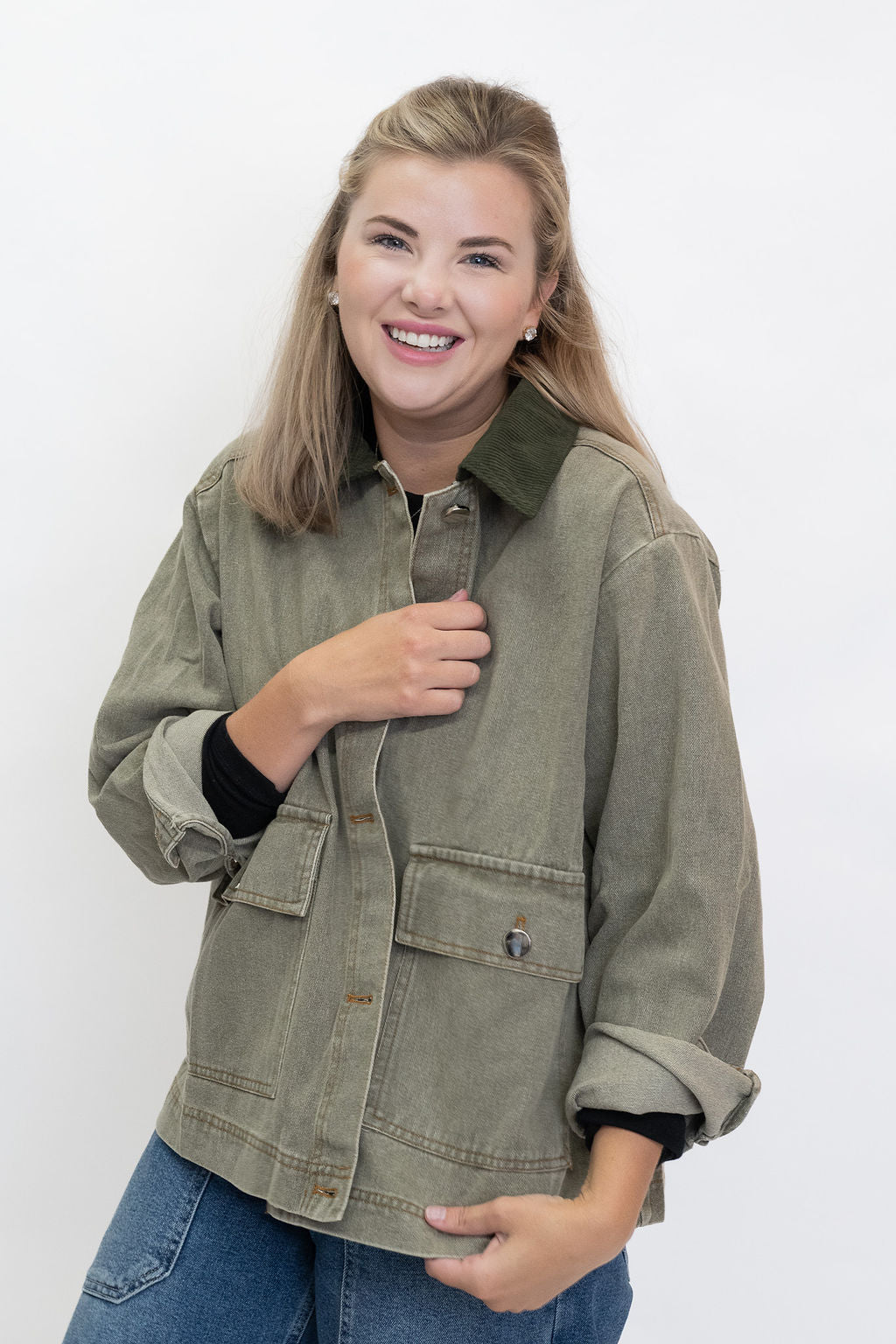 The Olivia Barn Jacket - Olive