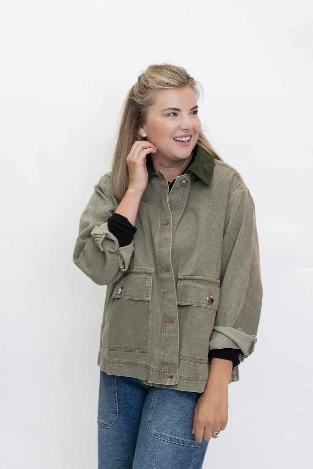 The Olivia Barn Jacket - Olive