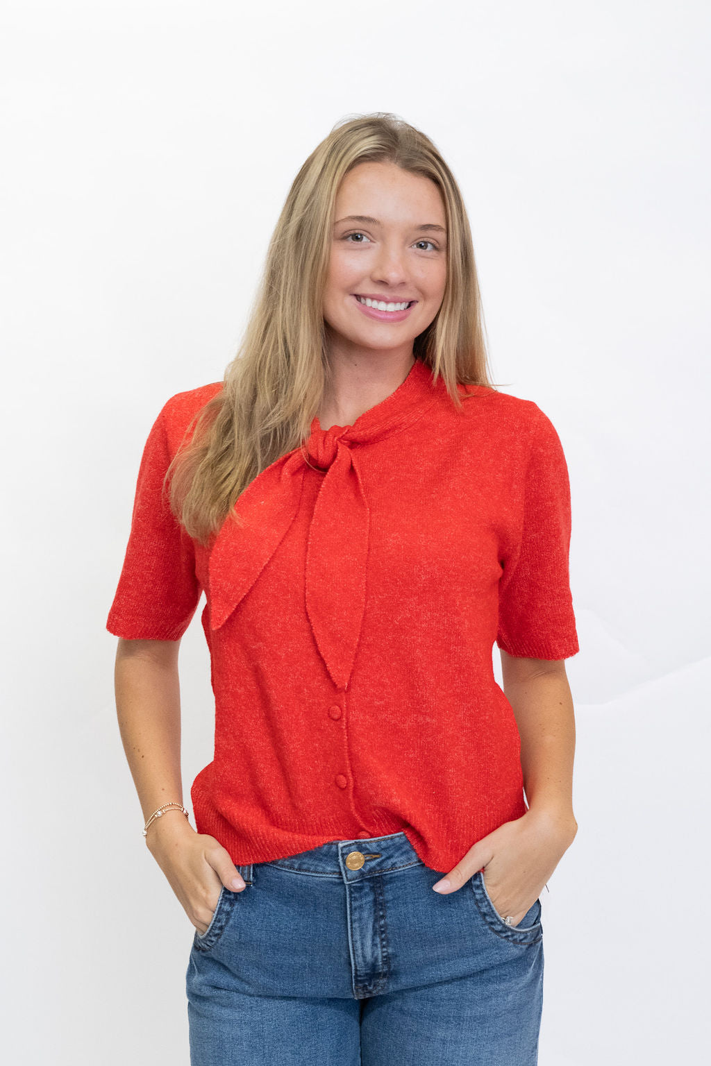 The Peggy Sweater - Red
