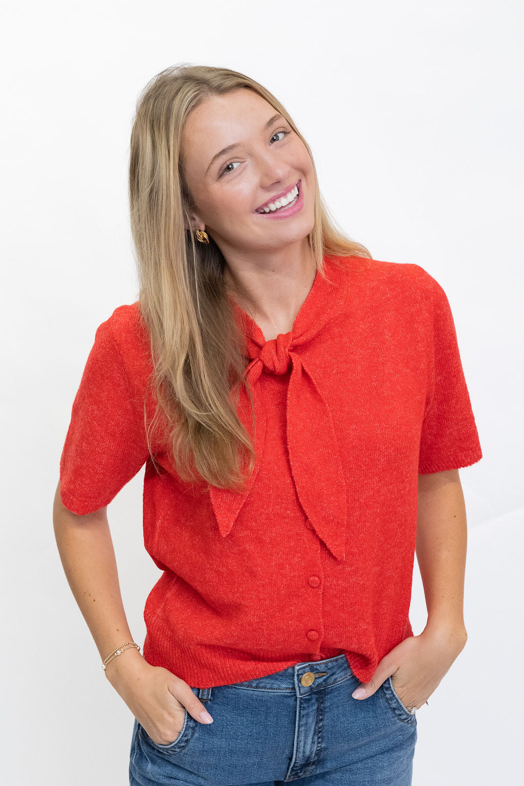 The Peggy Sweater - Red