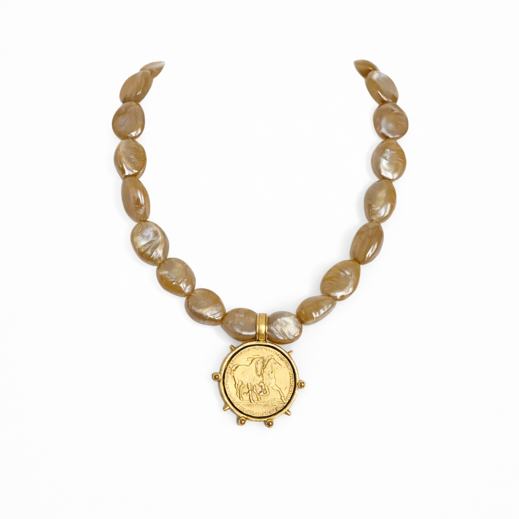 The Iridescent Coin Necklace