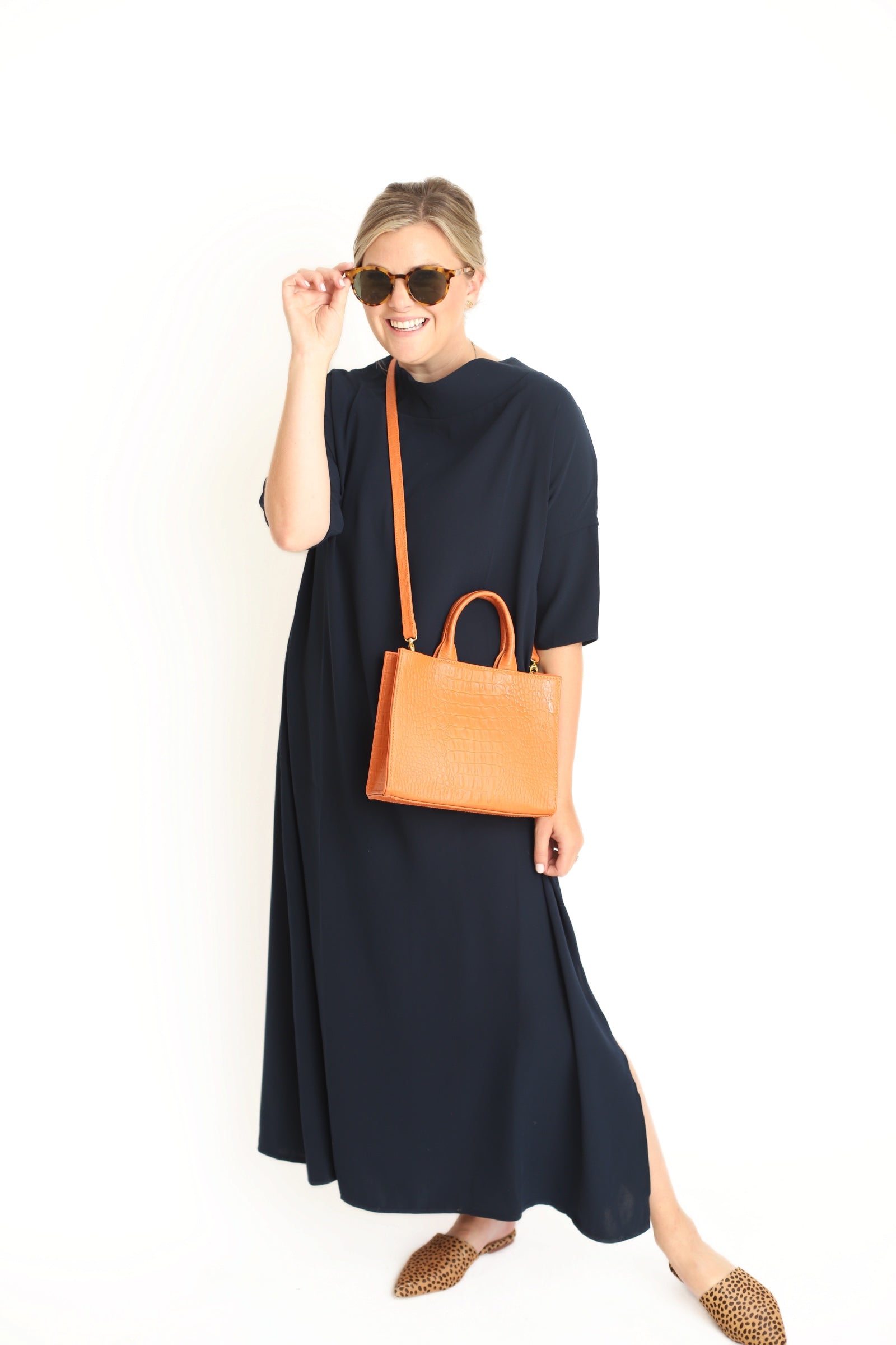 Audrey Maxi Dress- Navy