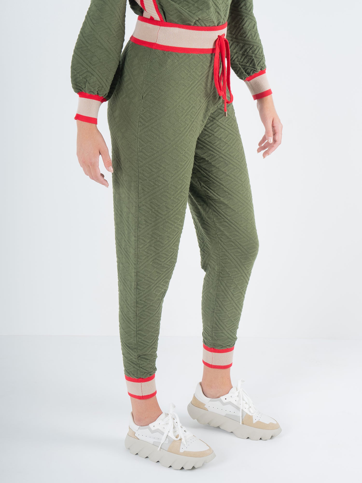 Downtown Jogger- Olive Night Monogram