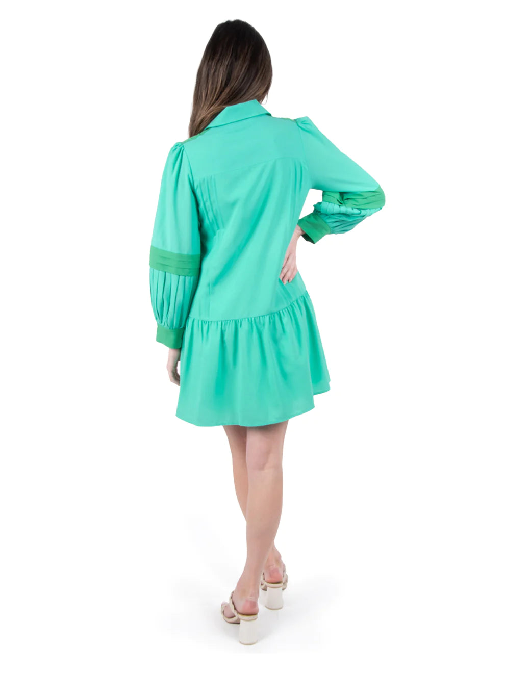Delaney Dress - Electric Green