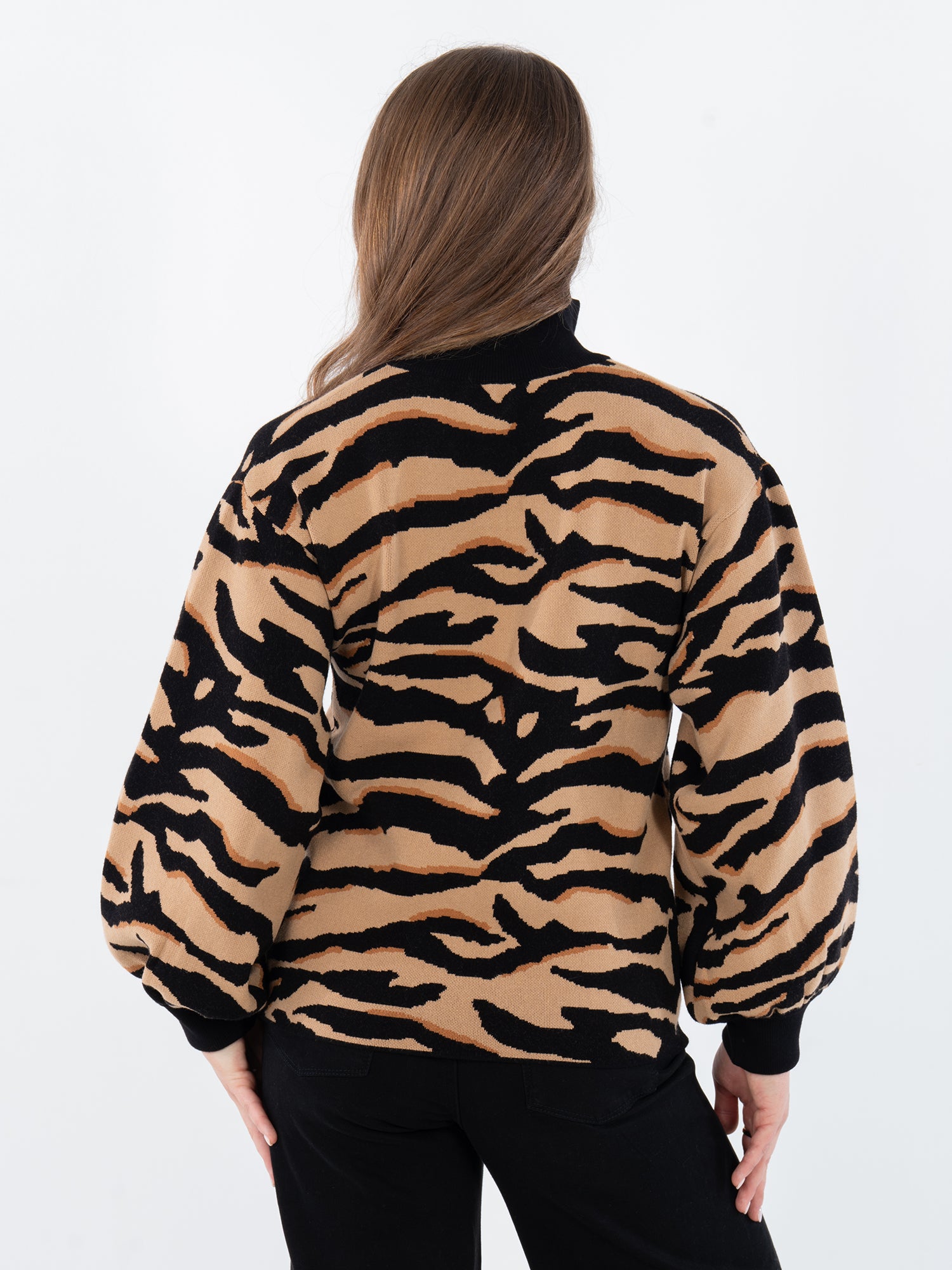 Lolli Sweater - Tiger Jacquard