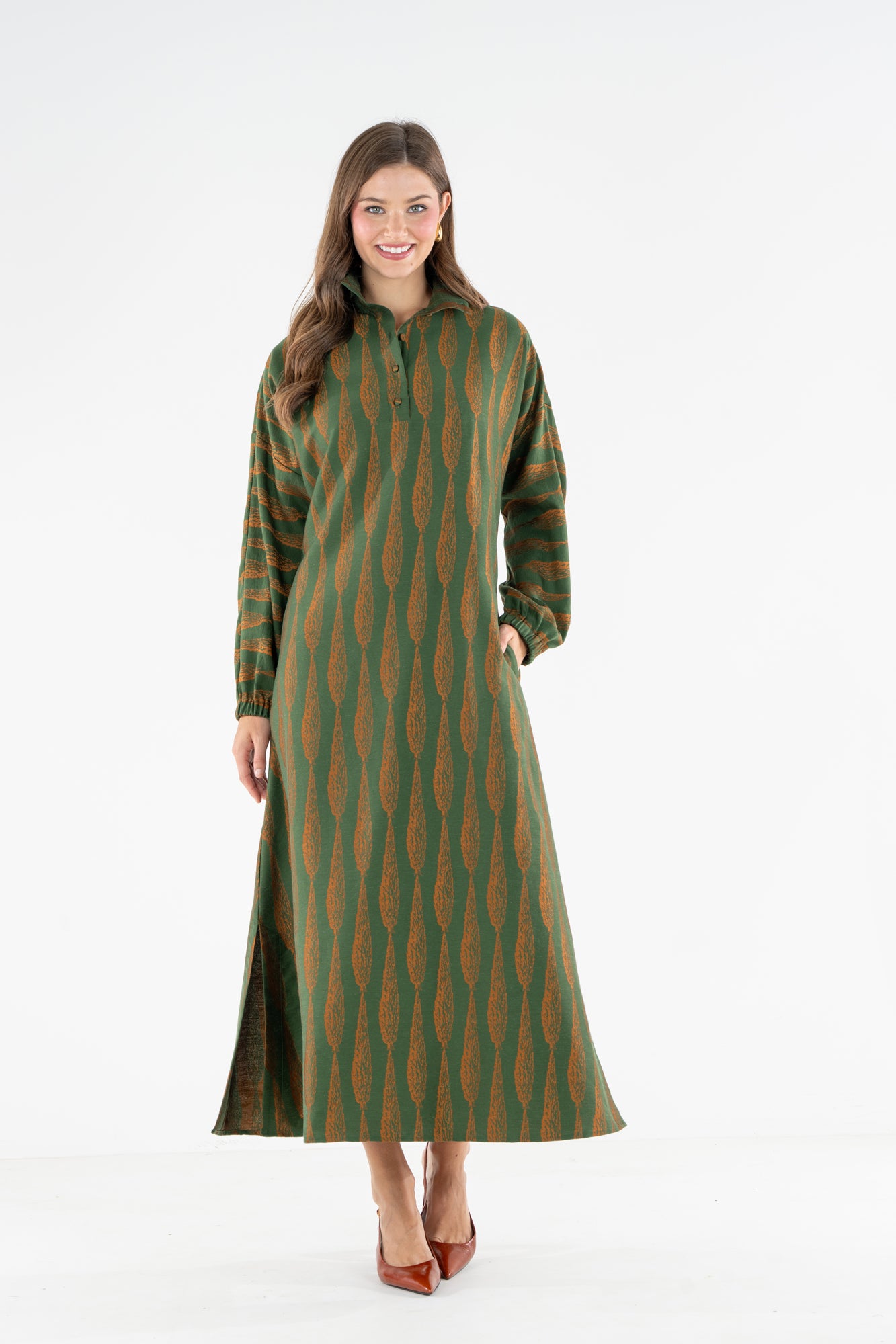 Long Sleeve Poppy Maxi - Tuscan Villa