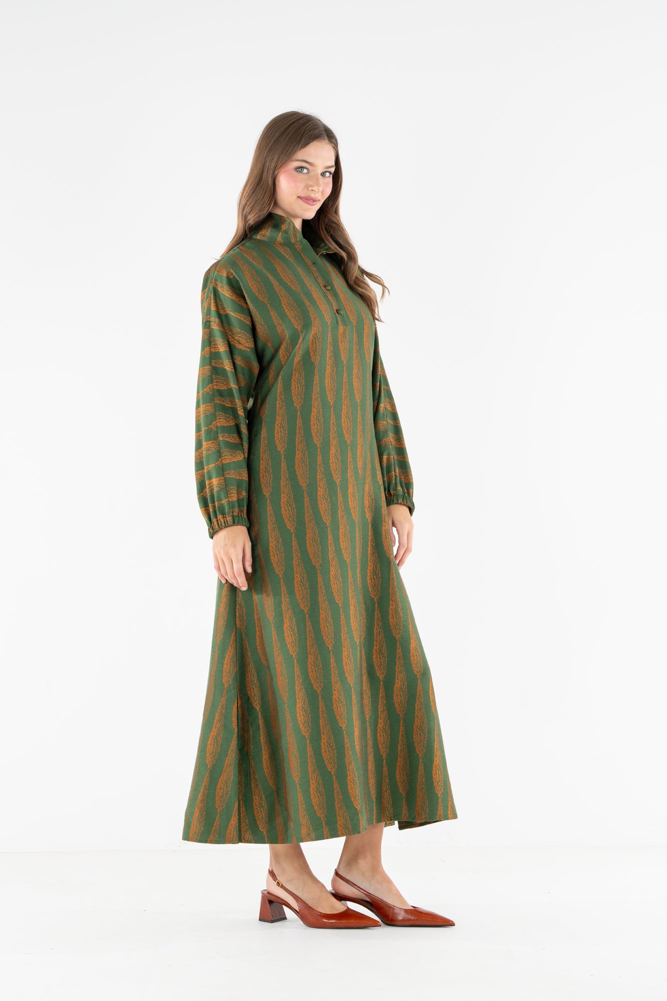 Long Sleeve Poppy Maxi - Tuscan Villa