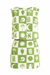 Green and white checkered top and skirt with nature-themed patterns on a white background