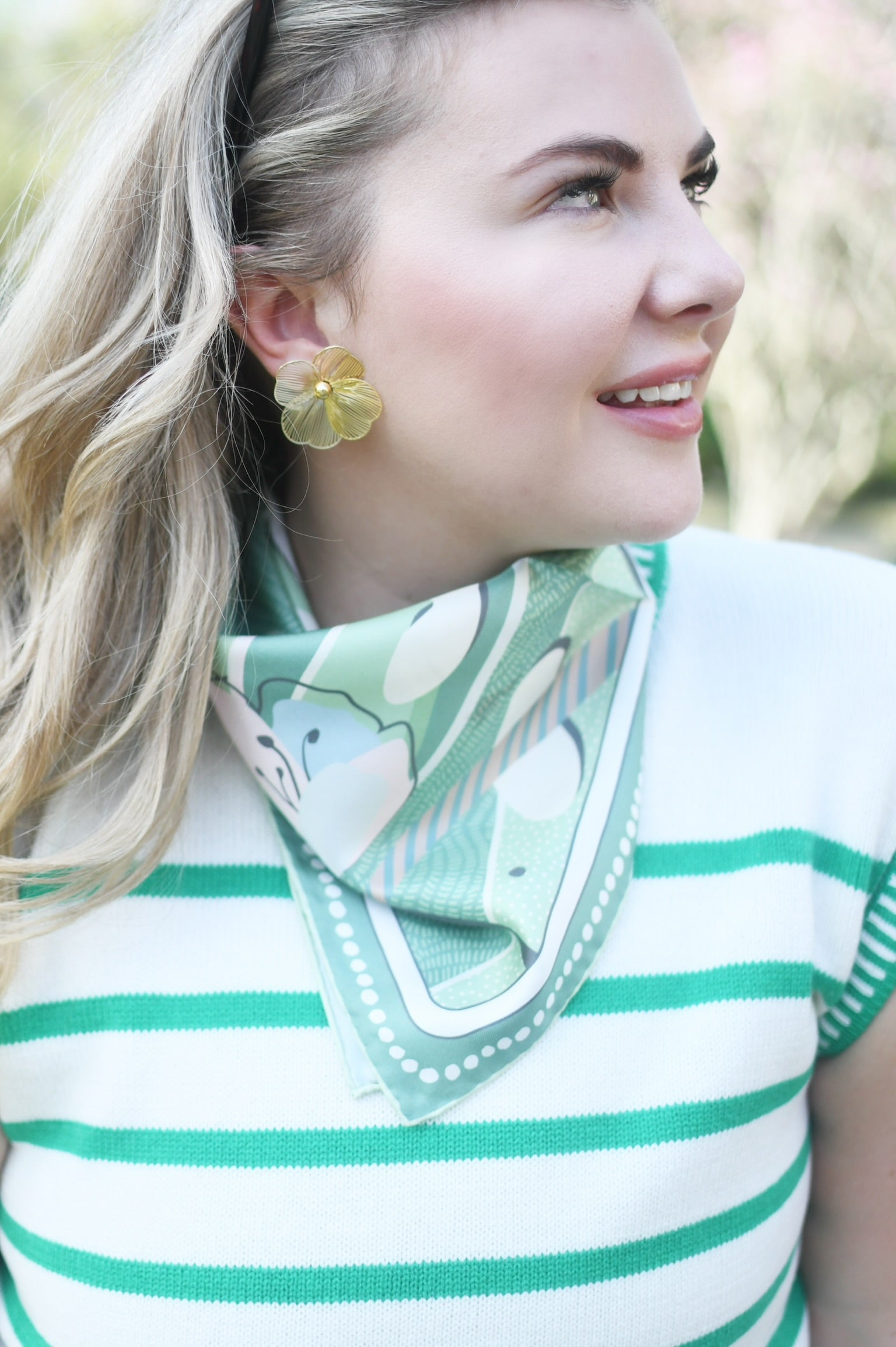 Augusta Azalea Floral Stud Earrings