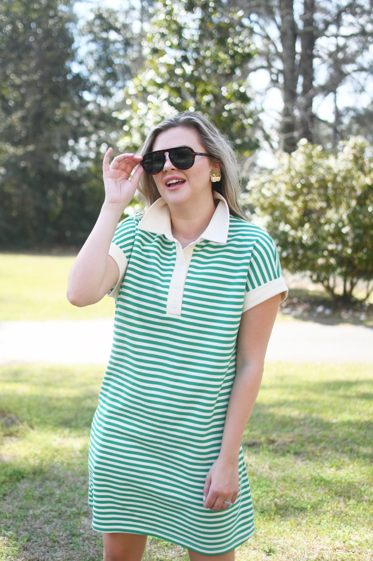 The Tee Time Dress - Green