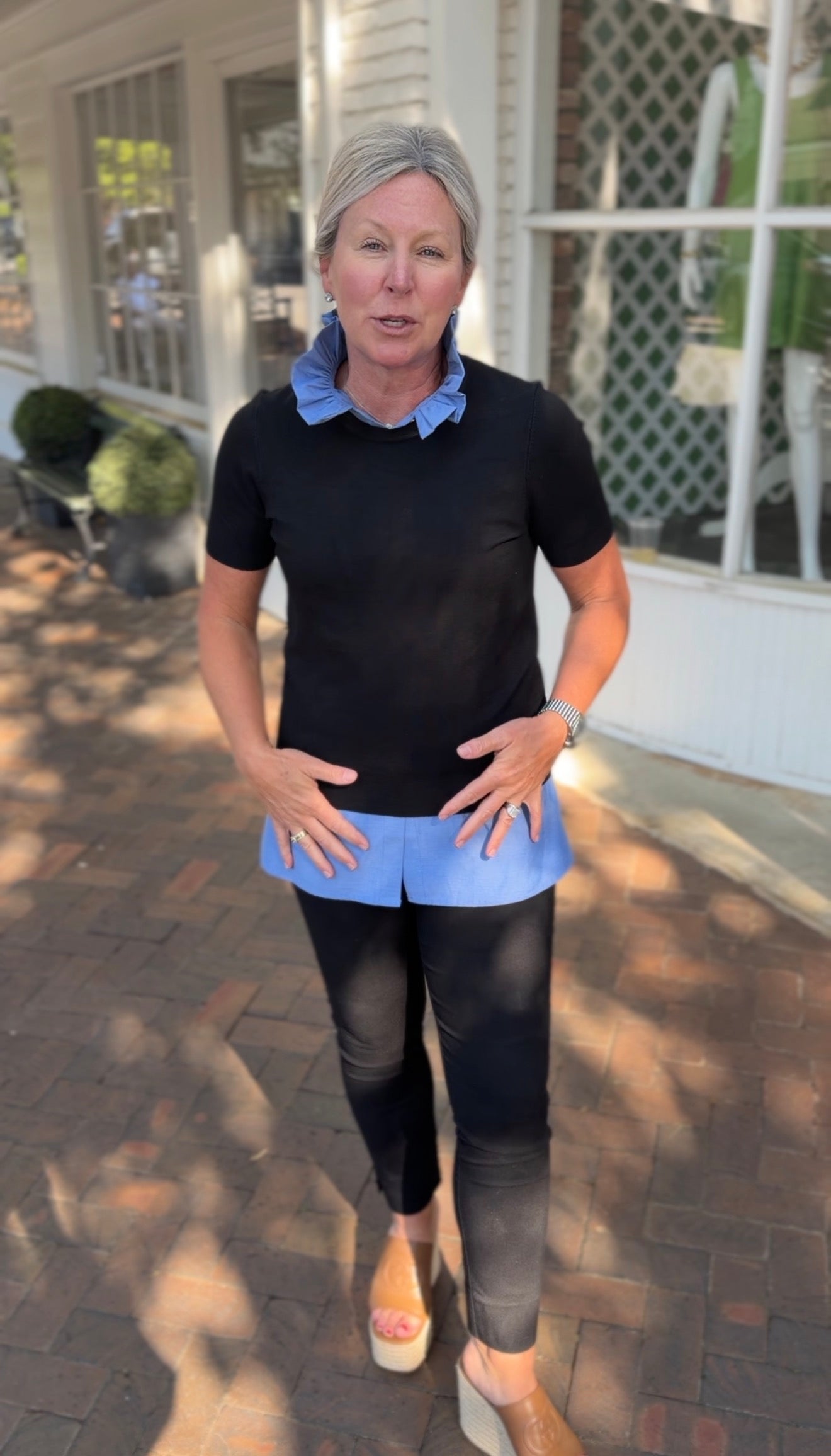 The Mia Tank - Chambray