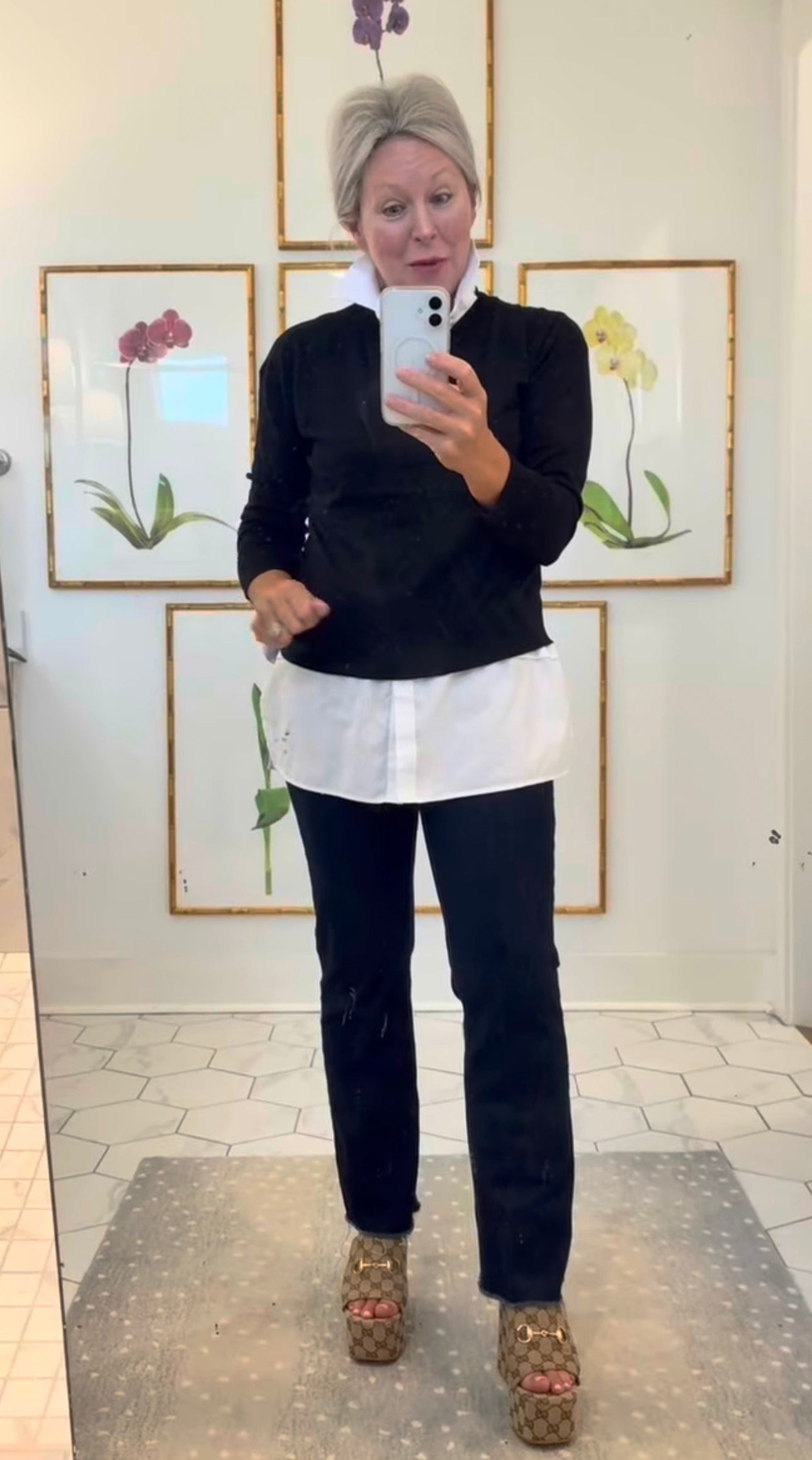 Drop Shoulder Basic Long Sleeve Crewneck Sweater - Two Colors