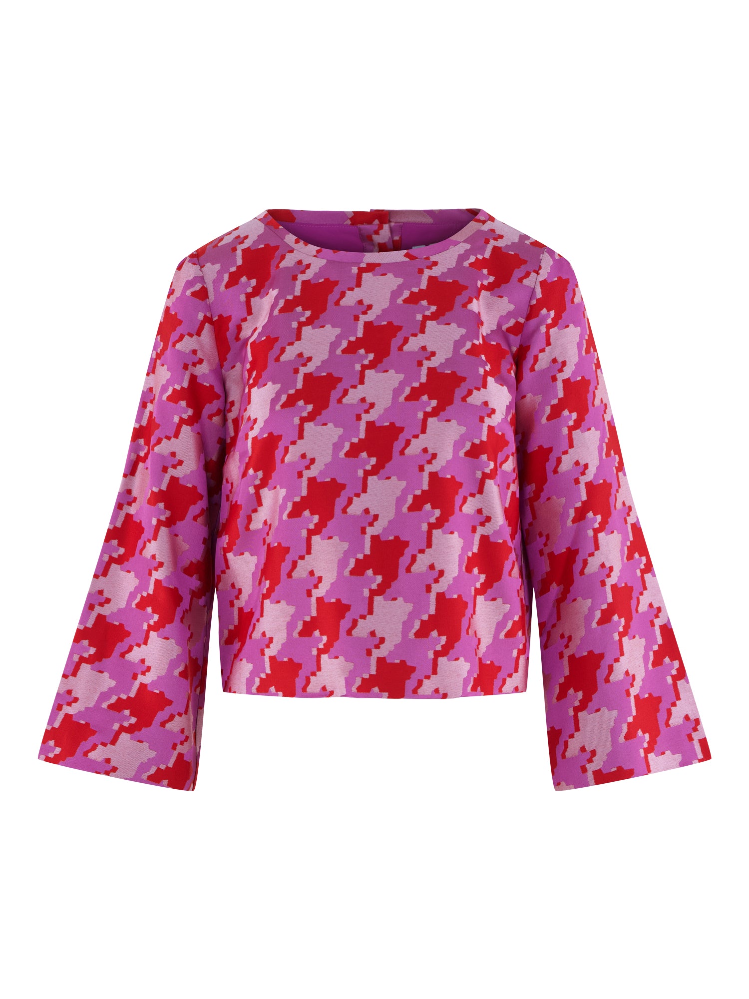 Ashley Ann Top - Jacquard Houndstooth
