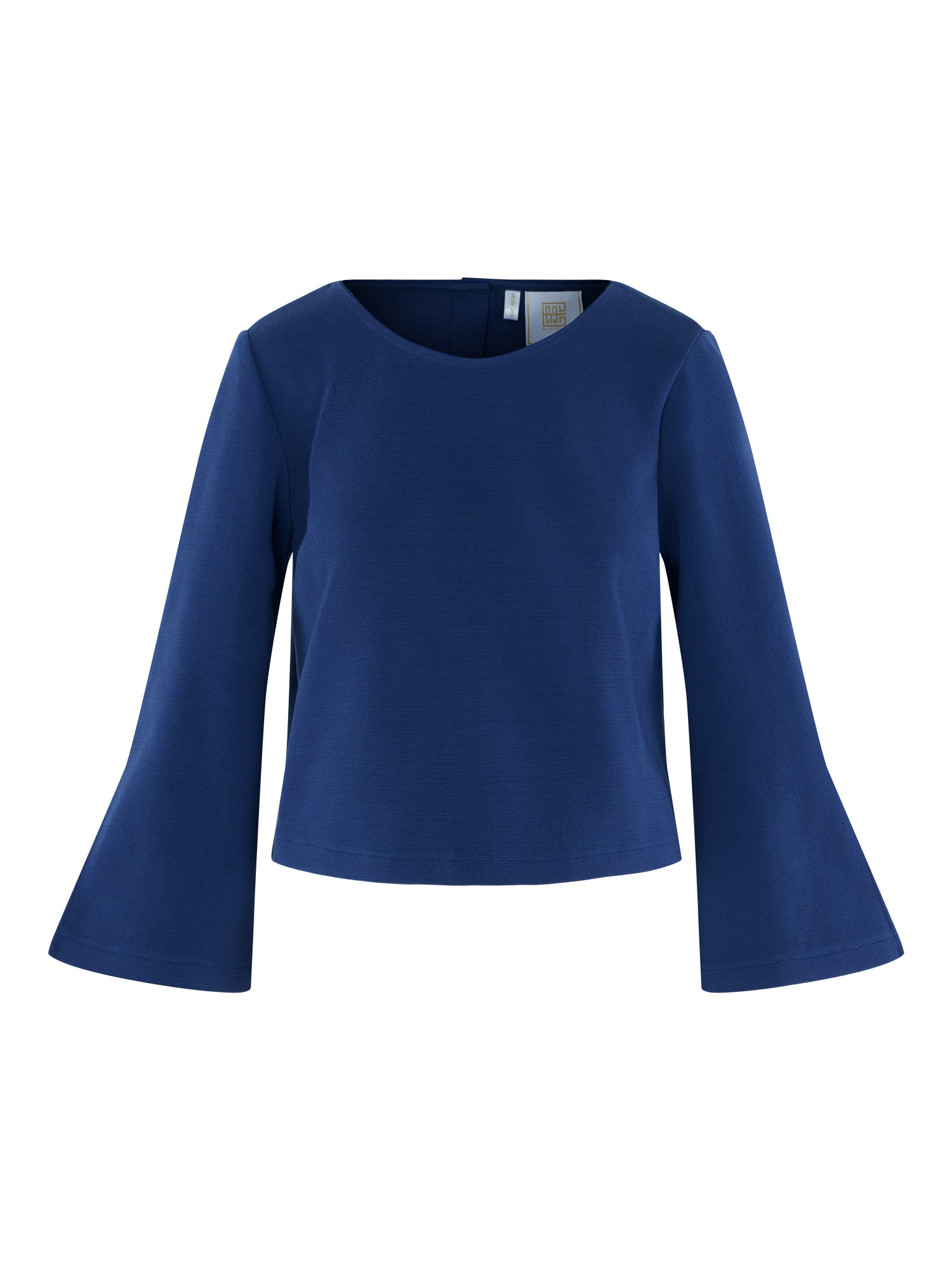 Ashley Ann Top - Twilight Blue Stretch Knit