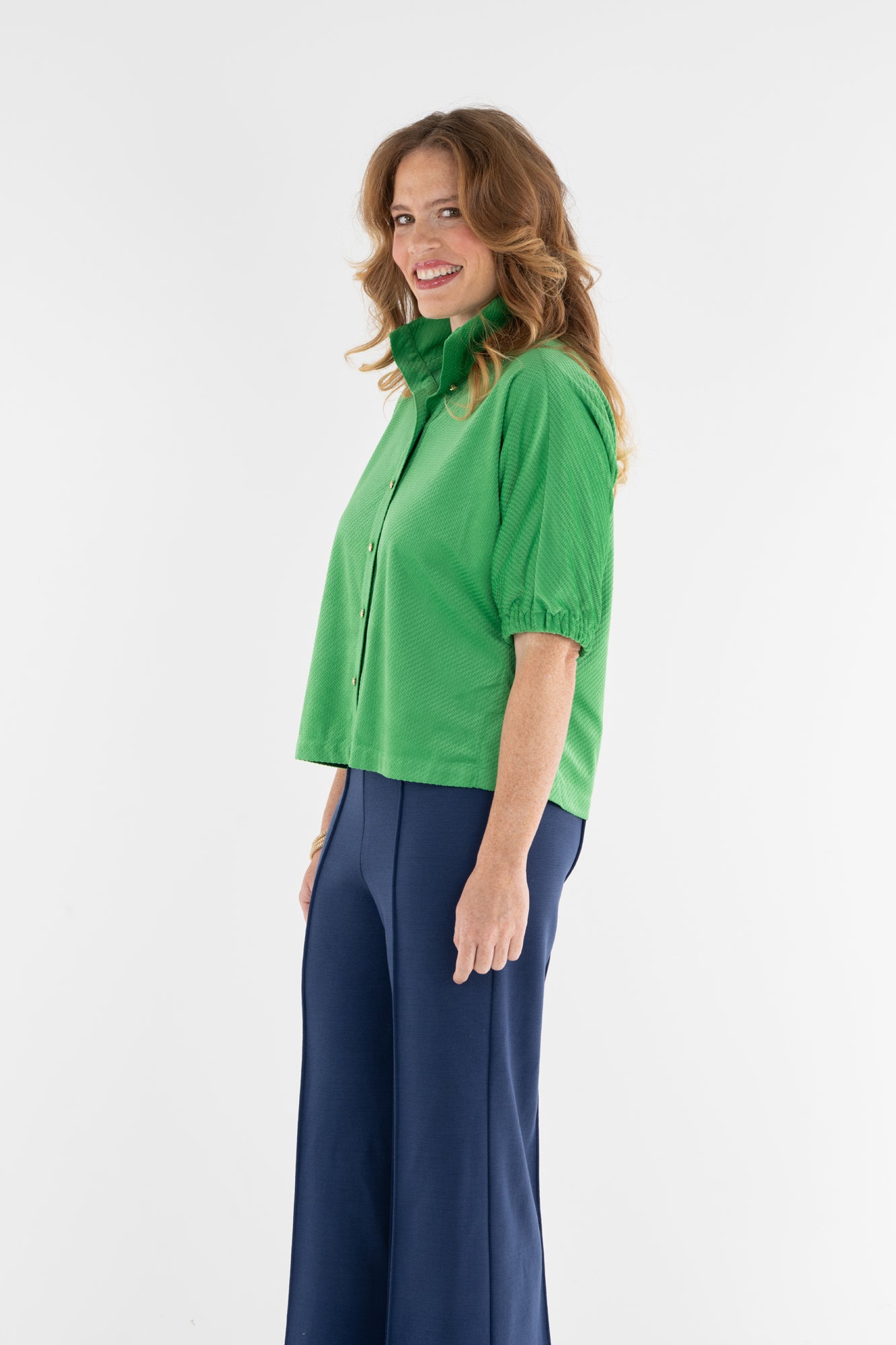 Bonny Top - Winter Pine Textured Velvet