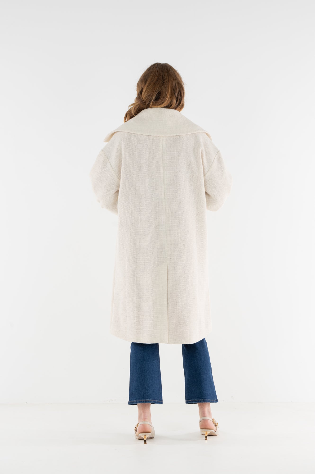 Manhattan Coat - Sandshell Boucle