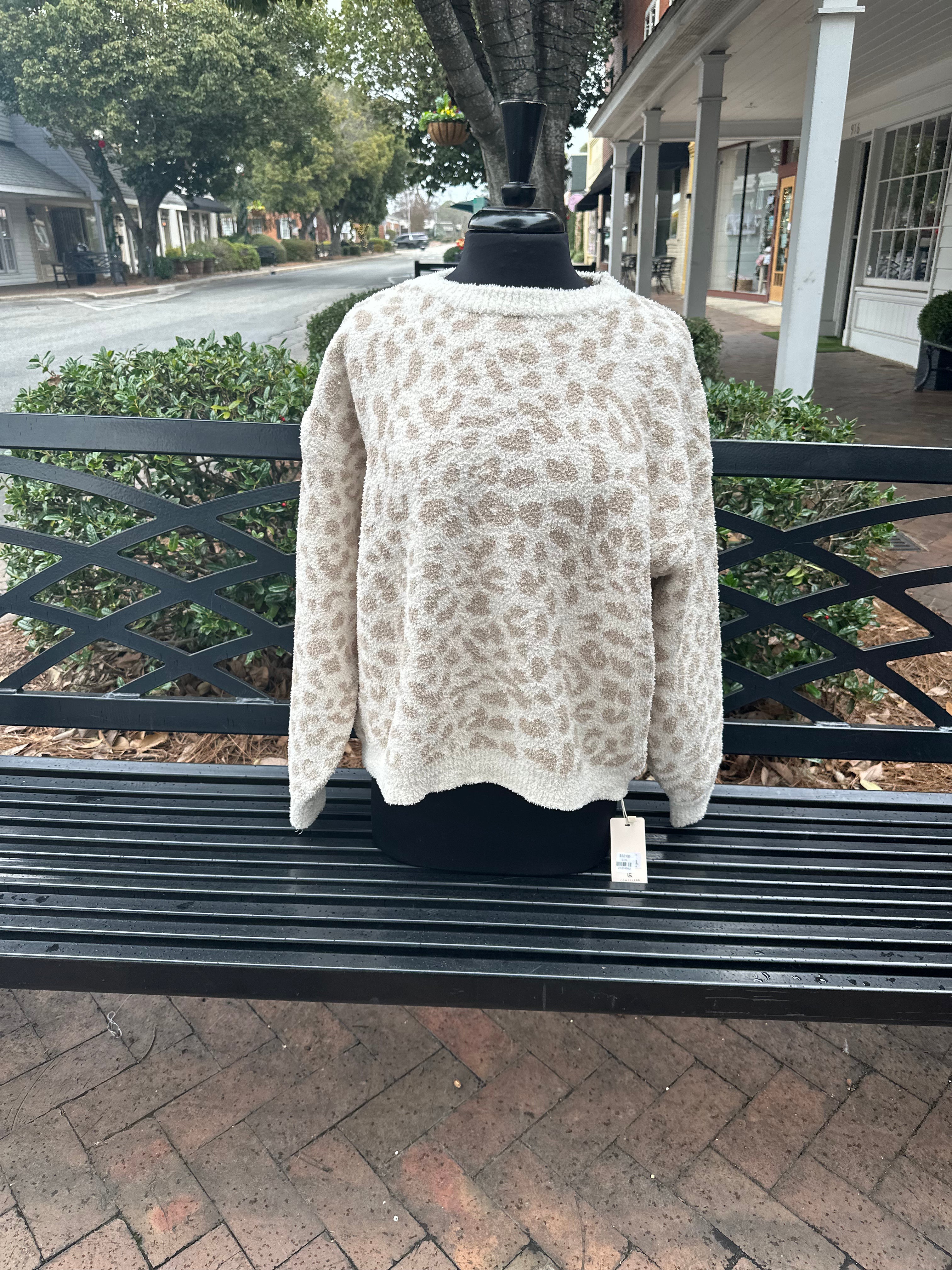 Leopard Sweater - Beige