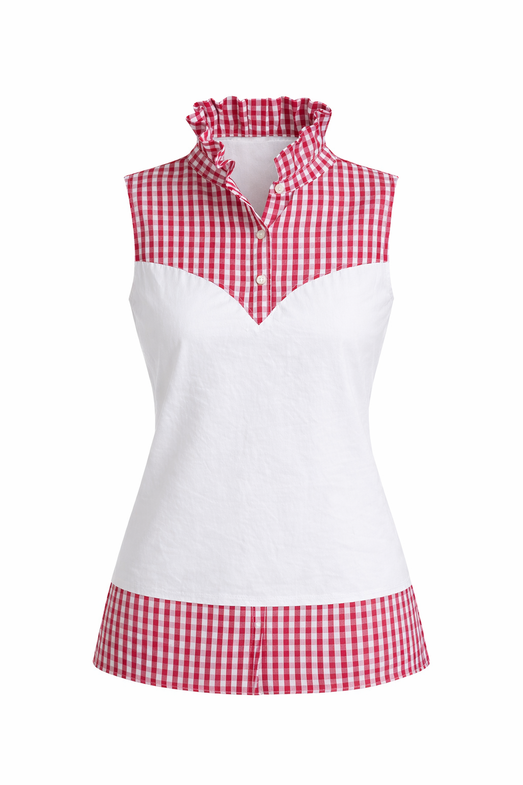 The Mia Tank - Hot Pink Gingham