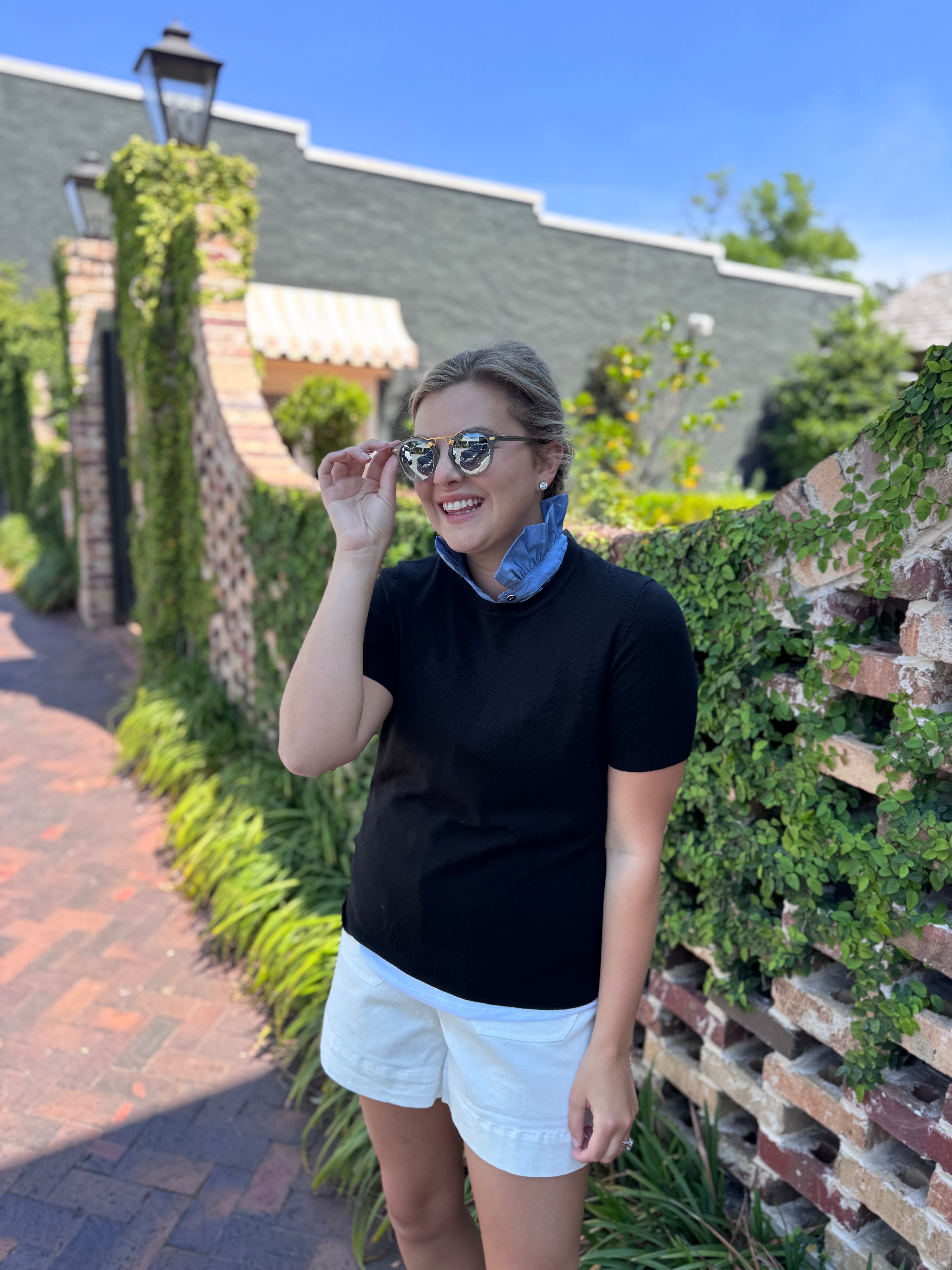 The Pom Pom Tank - Chambray