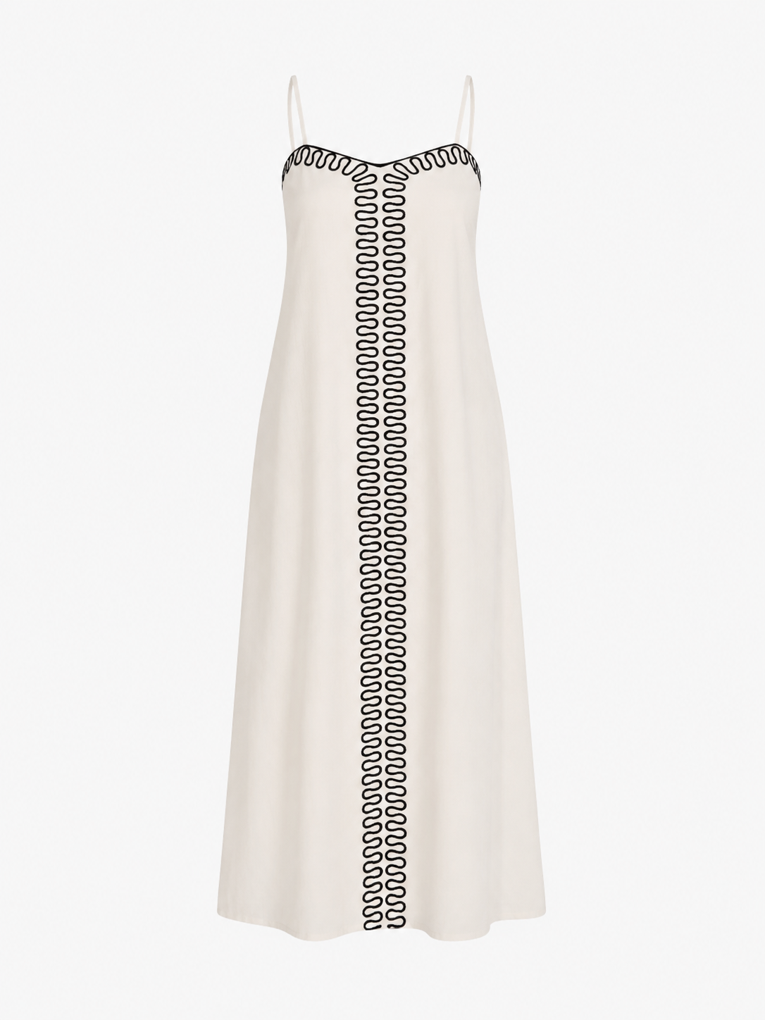 Embroidered Strap Maxi