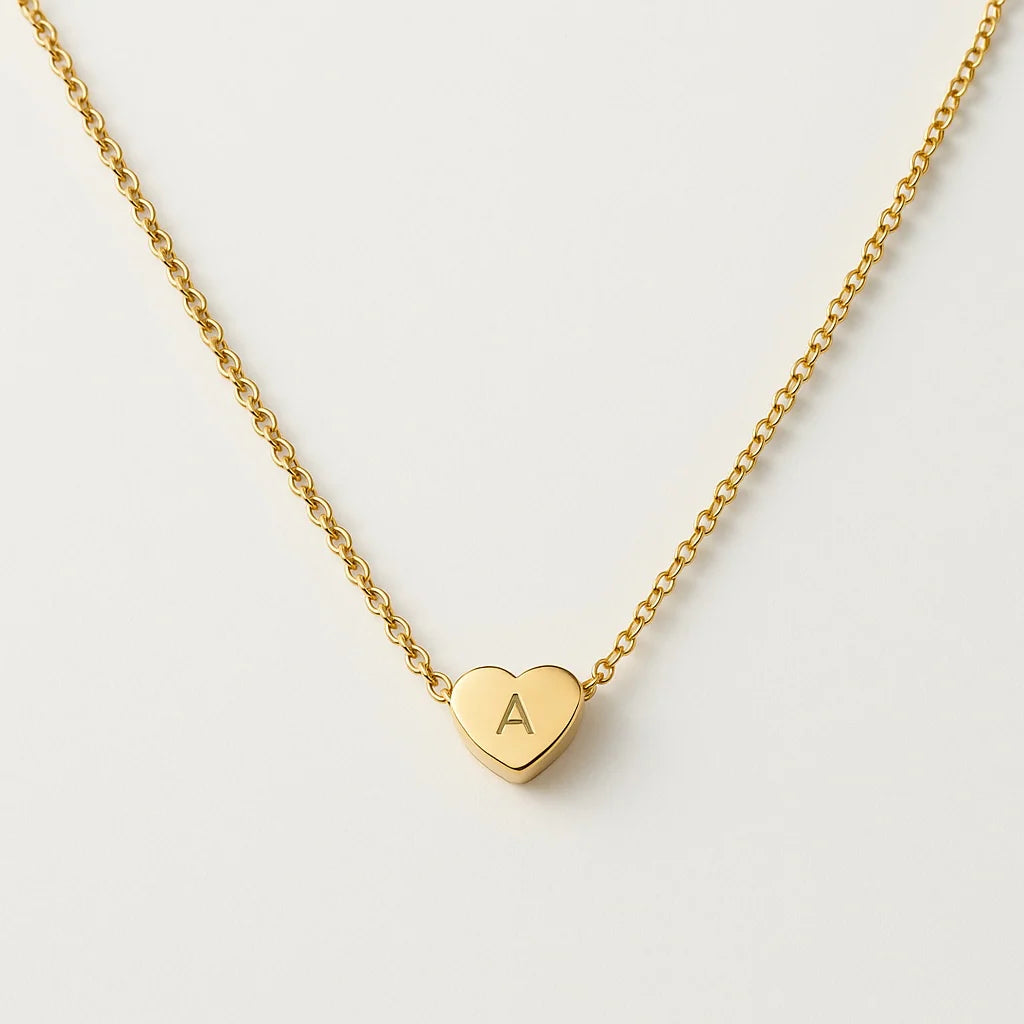 Engravable Tiny Heart Necklace