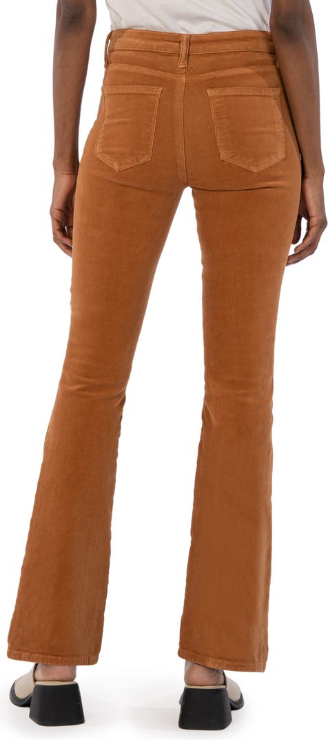Ana High Rise Fab Ab Flare - Butterscotch Cords
