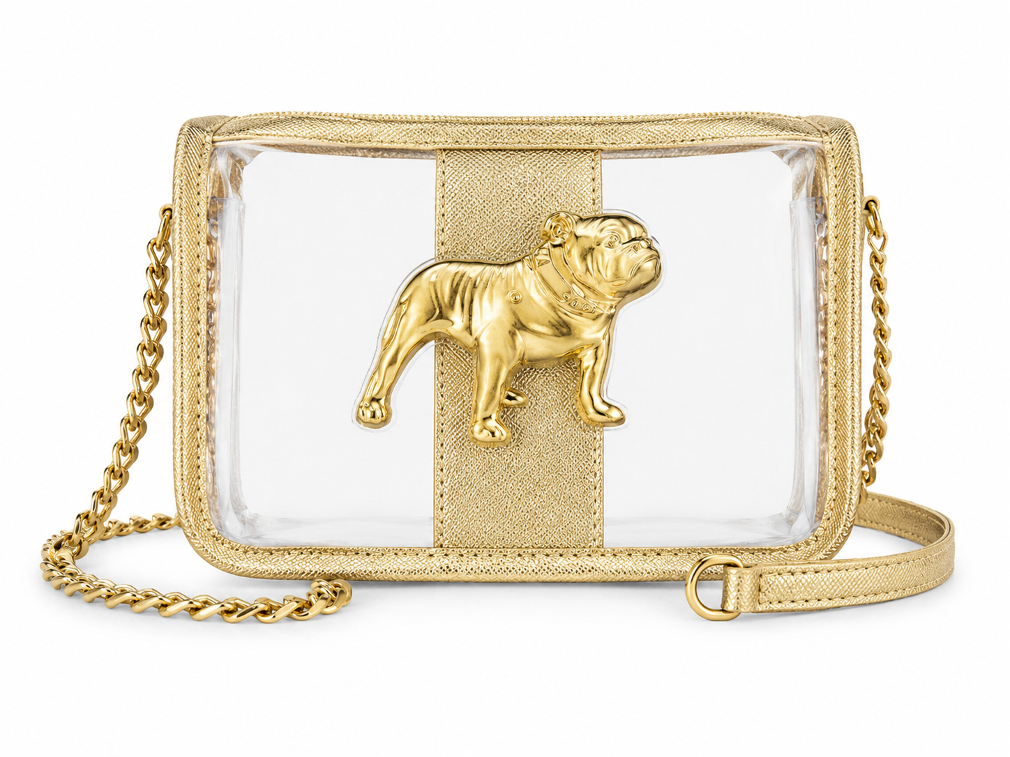 The Lucy Clear Game Day Hand Bag - Bulldog