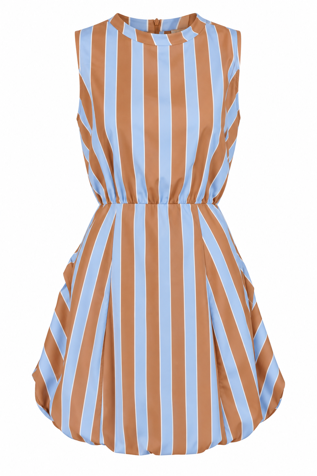 Bold Stripe Bubble Dress - Blue