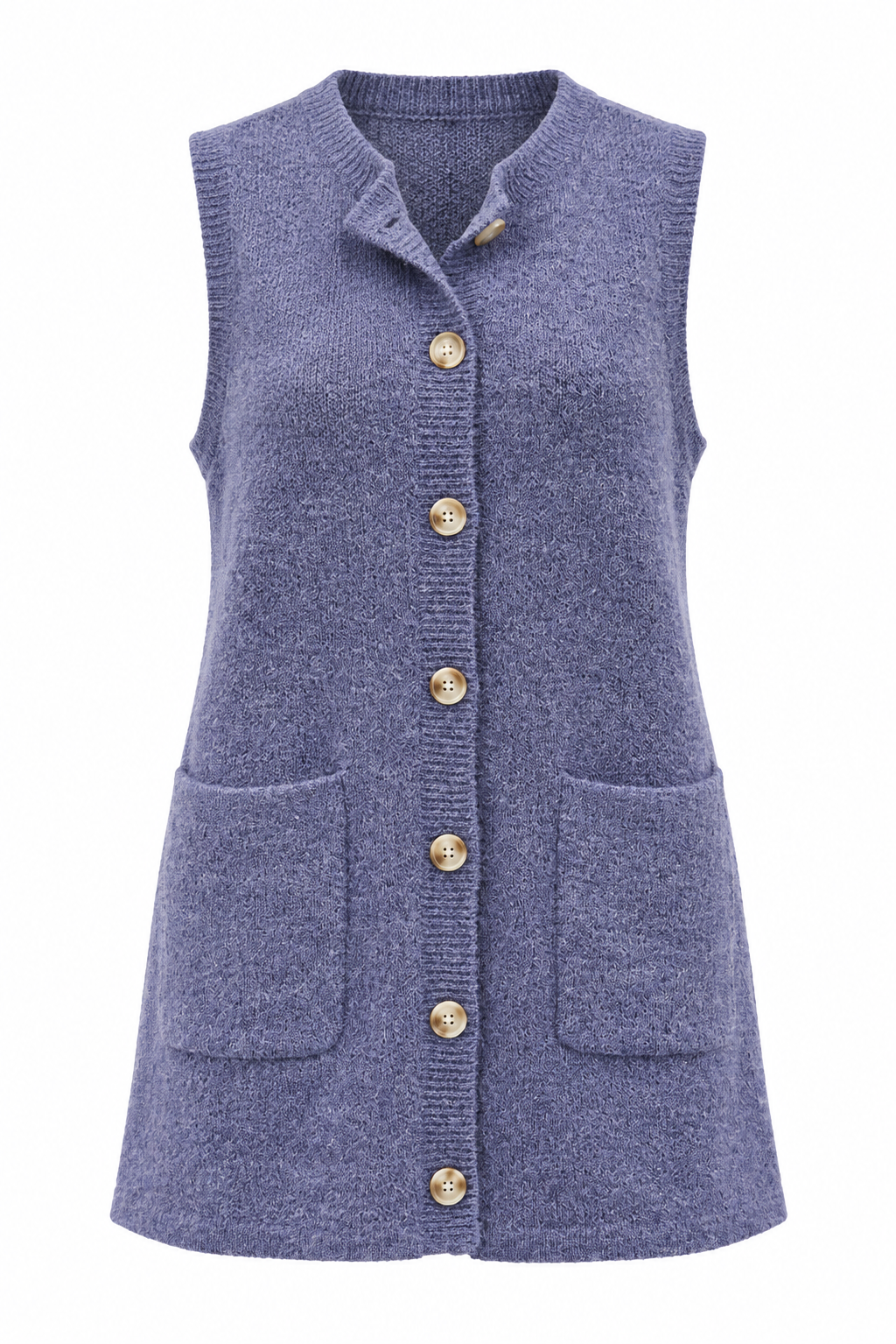 The Cozy Button Up Sweater Vest - Two Colors