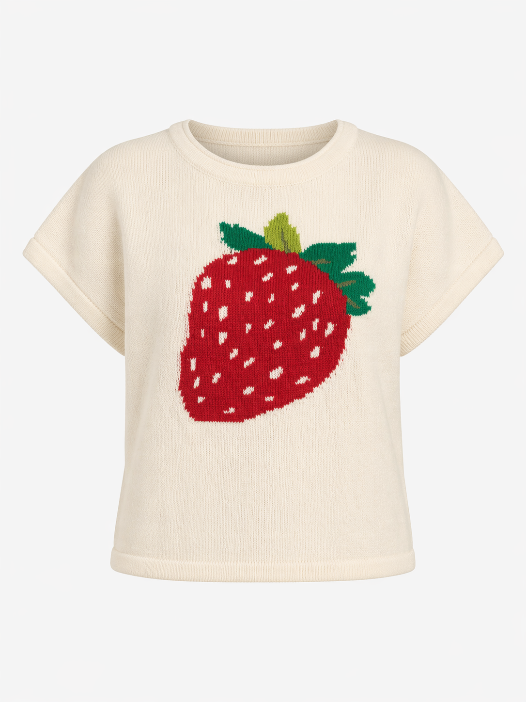 The Strawberry Sweater- Cream