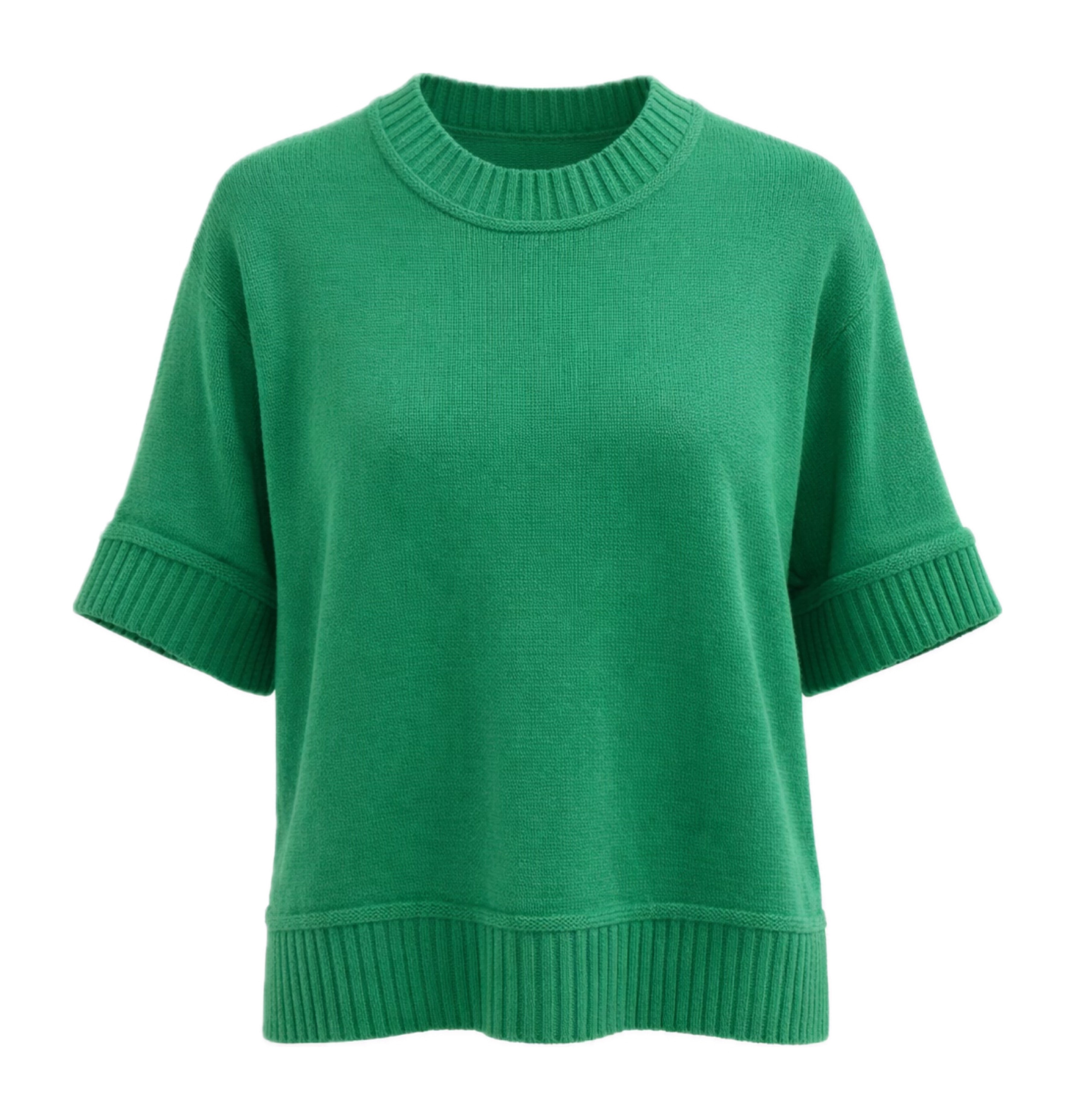 The Rory Short Sleeve Sweater - Green