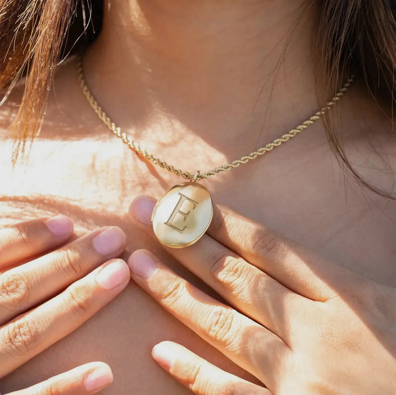 Engravable Locket Necklace