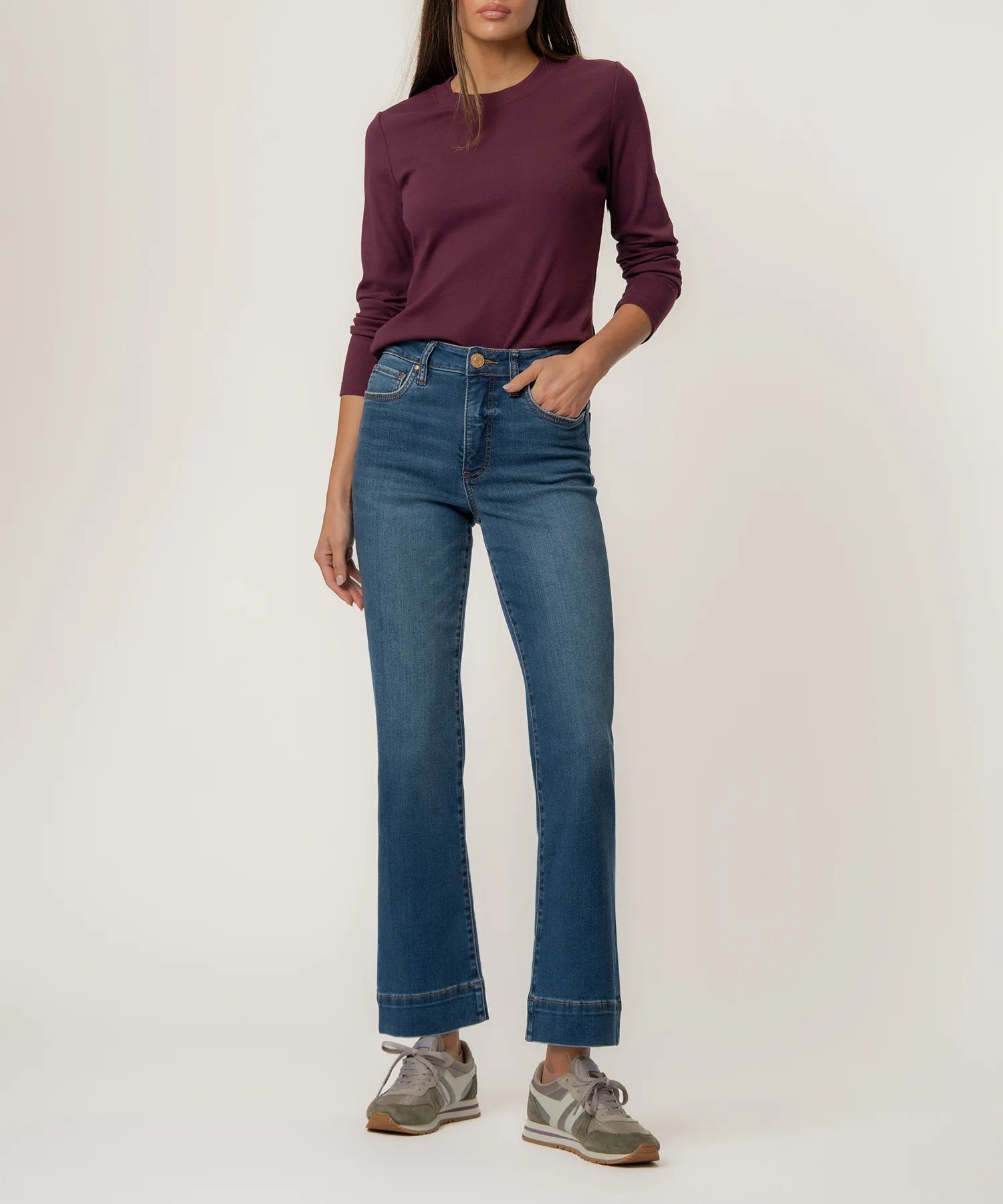 Kelsey High Rise Fab Ab - Cool w/ Dark Wash