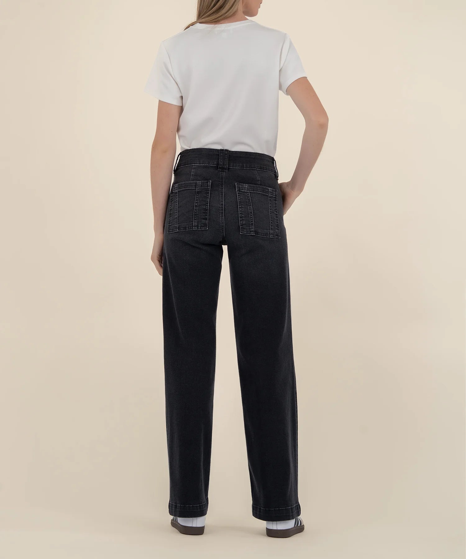 Jodi High Rise Straight Leg - Black