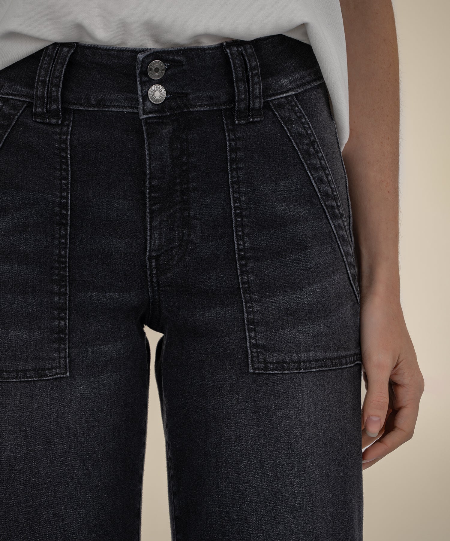 Jodi High Rise Straight Leg - Black