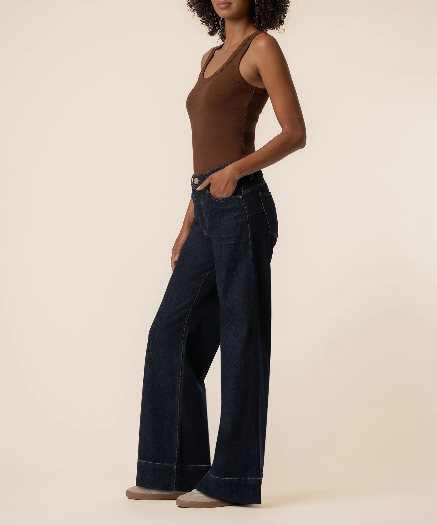Maya High Rise Wide Leg - Amaze Dark Wash