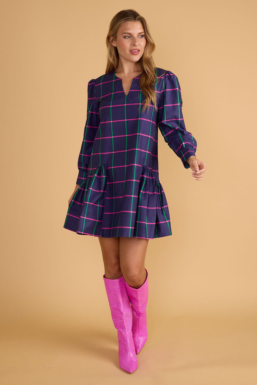 The Elizabeth Dress - Varsity Check