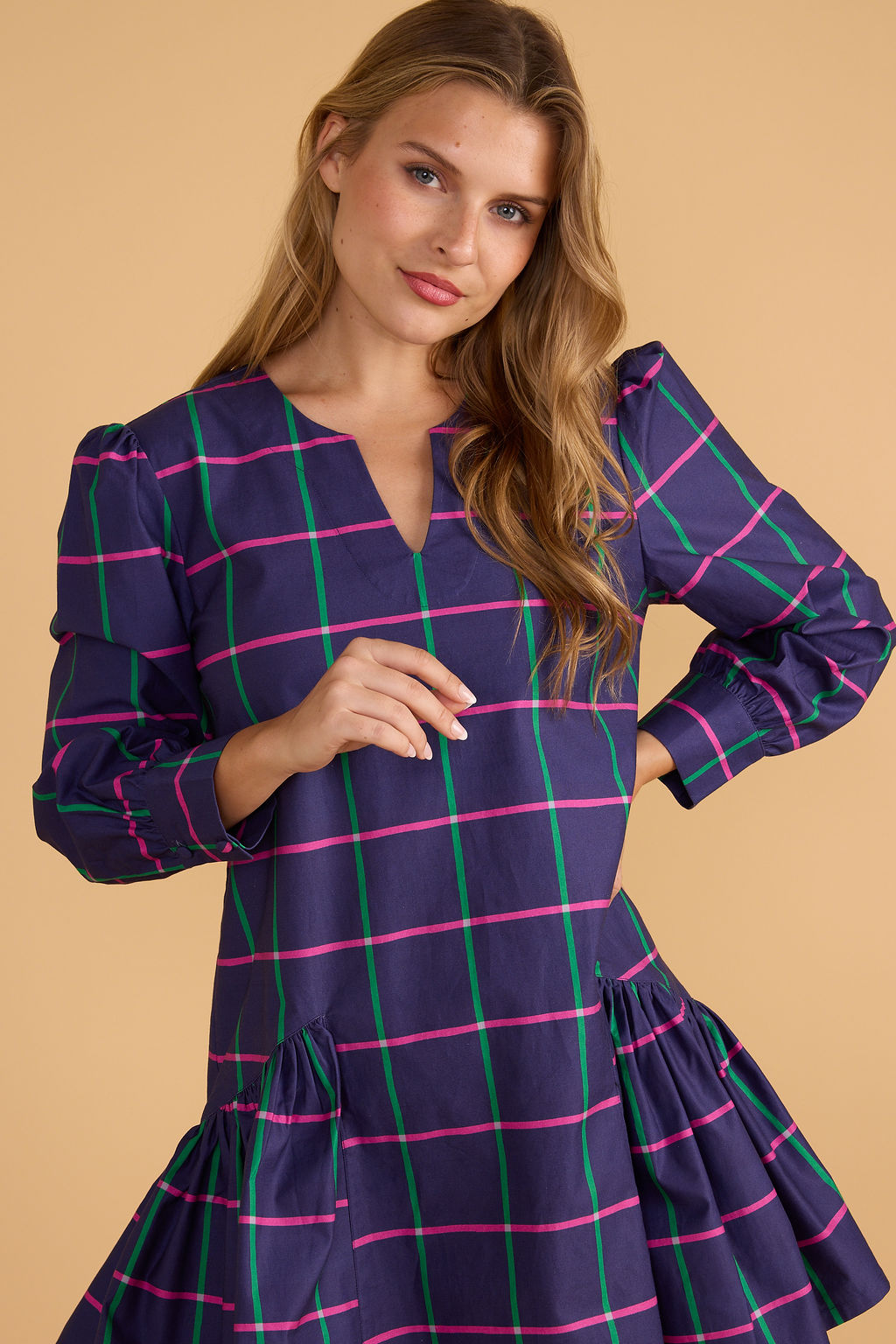 The Elizabeth Dress - Varsity Check