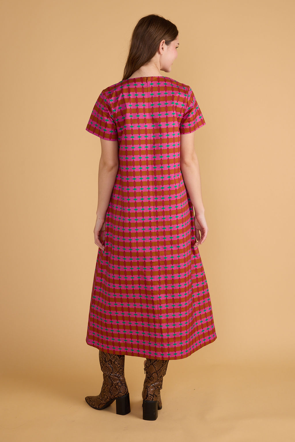 Ellie Dress - Oxford Geo