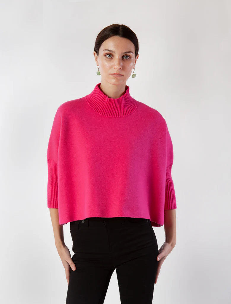 Aja Sweater - Super Pink